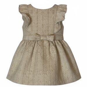 Genuine Kids from Oshkosh Bow Dress with Gold Metallic Accent, size 18 Month